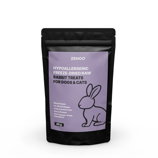 Freeze-Dried Raw Rabbit Treats For Dogs and Cats